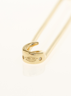 FABRIC SHOP “璀璨” 18K黄金饰钻石 珠宝级 正装 衬衫领针 现货