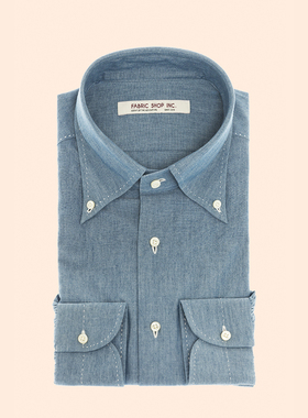 FABRIC SHOP “九步手工” 系列 青年布/牛仔面料 男装 定制衬衫