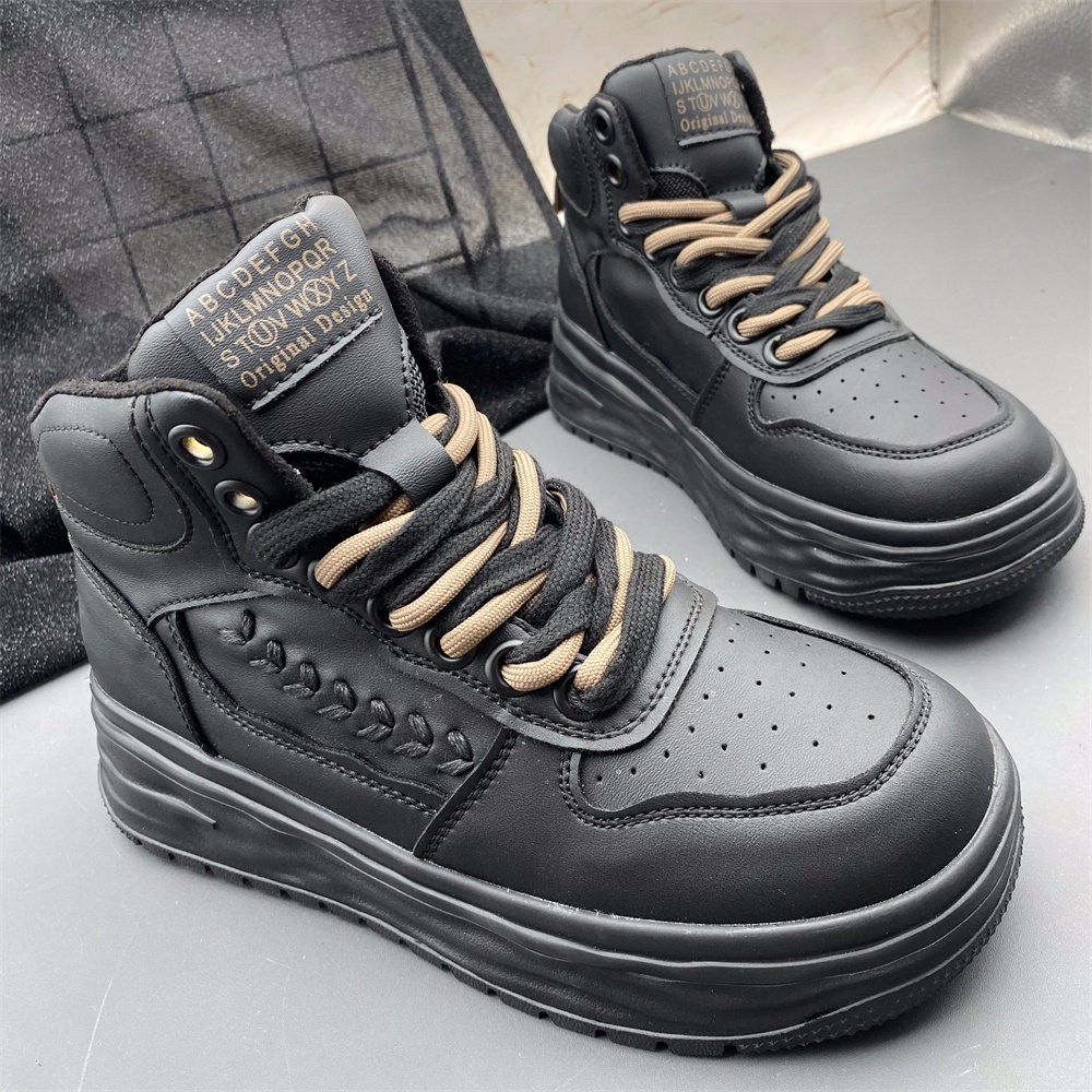 真皮牛皮时尚气质高帮鞋女新款厚底轻便防滑耐磨运动鞋经典小麦穗,流行男鞋,高帮鞋,淘宝优惠券,粉丝福利购,淘宝优惠卷