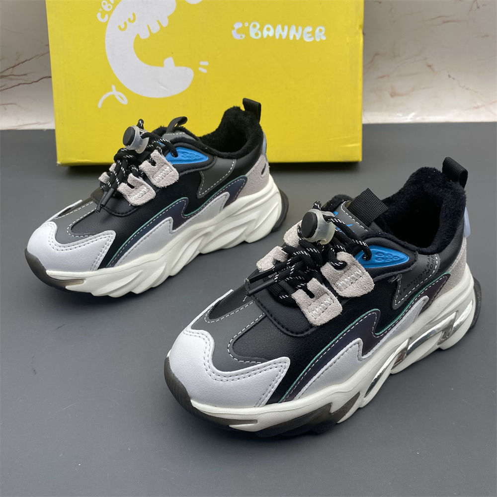 千百度童鞋撤柜断码宝宝鞋日常休闲百搭防滑轻便加绒保暖冬季棉鞋