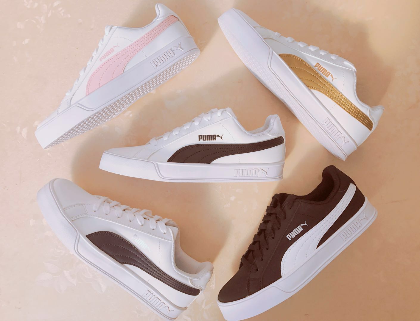 Puma smash黑白纯白vulc情侣彪马小白鞋板鞋男女鞋359622-05-15