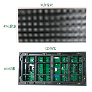324板厘户外防水 单 P屏米 全彩 条大屏大板模组幕元 16LED显示屏