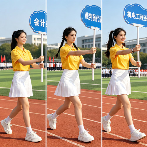 大中小学生运动会开幕式旗手服装初高中生大合唱表演服啦啦队演出
