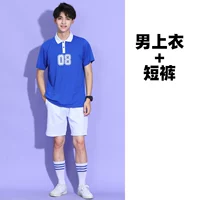 8081 мужской синий топ +170 брюк