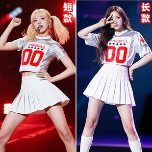 学生啦啦操团体演出服女生舞蹈拉拉队健美操舞台运动会表演服装