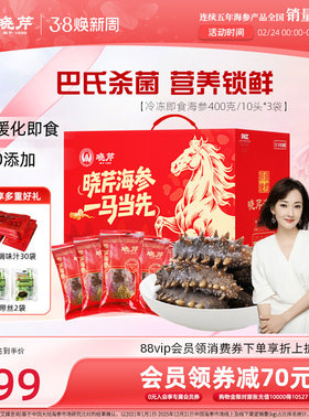 【年货礼盒】晓芹即食海参1200g大连刺参30只开袋即食孕妇月滋补