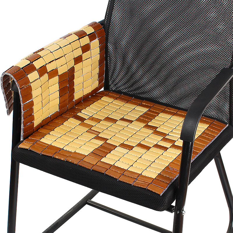 麻将凉席夏季坐垫夏天办公室电脑椅子学生透气座垫竹凉垫汽车椅垫