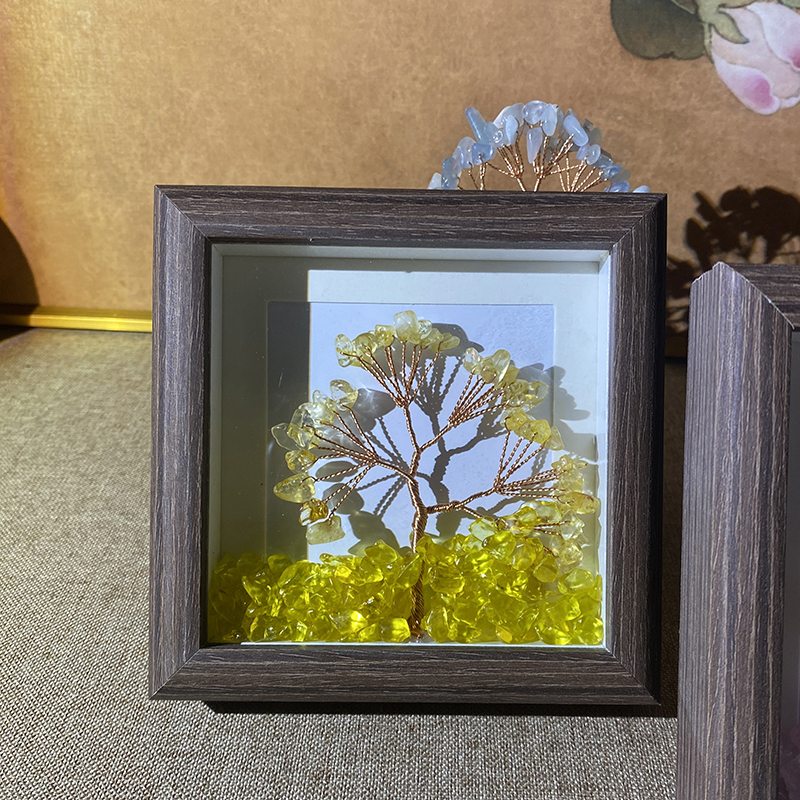 玄关办公桌面摆件天然粉水晶