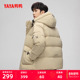 潮流短款 鸭鸭露营羽绒服男士 2025秋冬反季 连帽纯色加厚鸭绒外套J