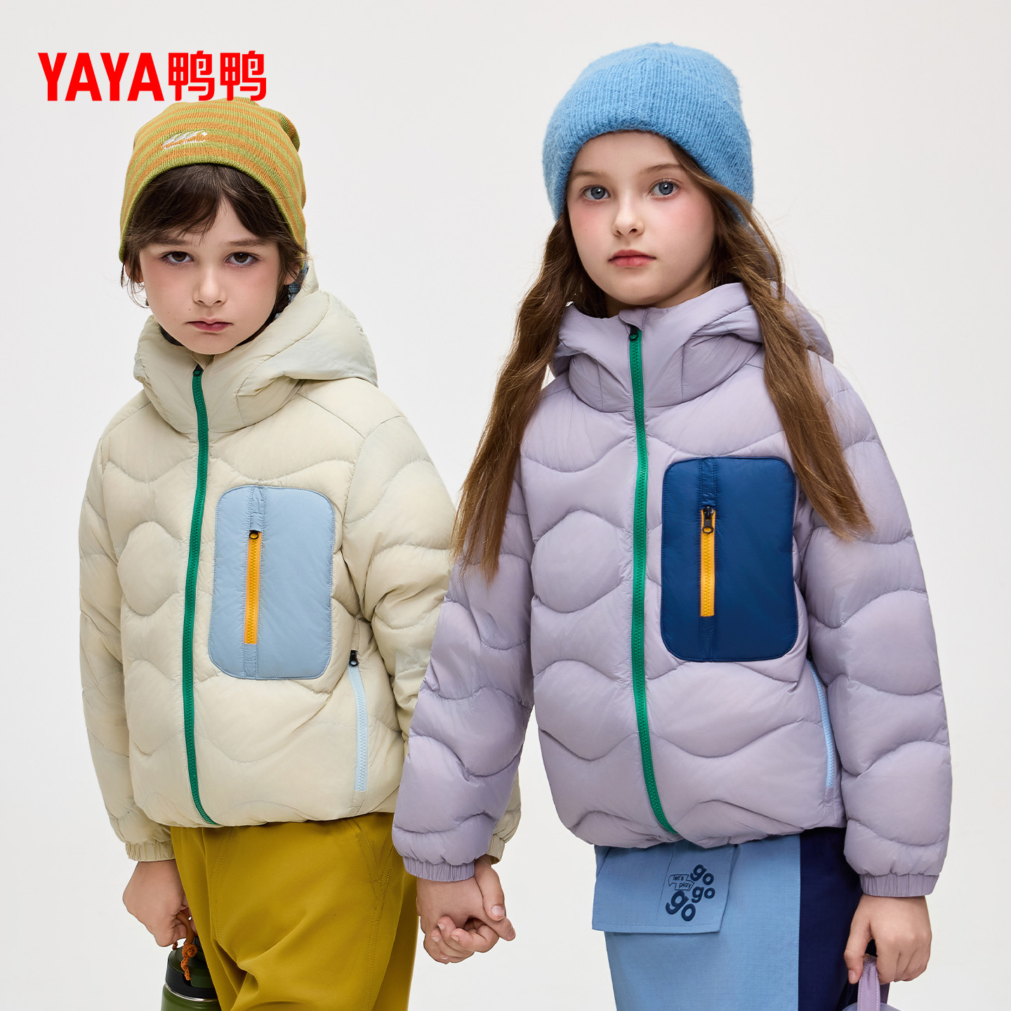 鸭鸭羽绒服男女童时尚百搭保暖