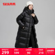 鸭鸭羽绒服女2025年冬季 休闲保暖加厚外套Y 过膝连帽时尚 新款 长款