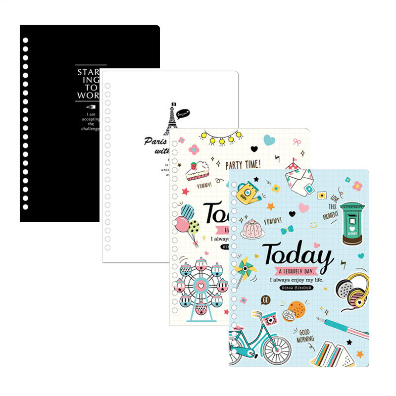 SEASON台湾四季20孔A5PP封面板孔夹封皮纸装订纸文件夹活页轻巧