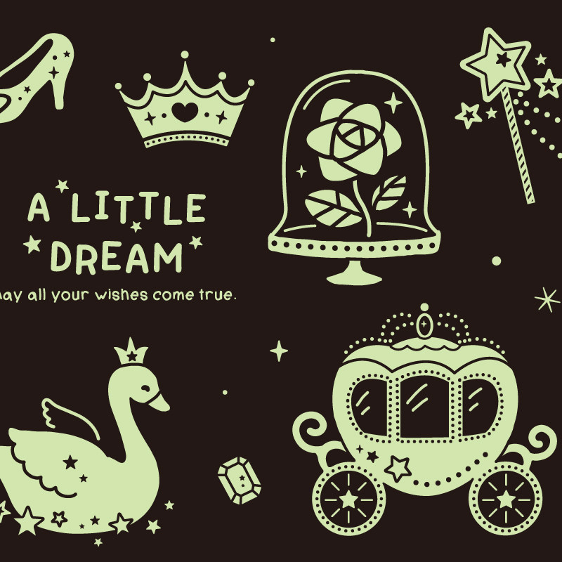 season台湾四季夜光壁贴墙贴贴纸黏贴居家布置不残胶创意纸品礼品