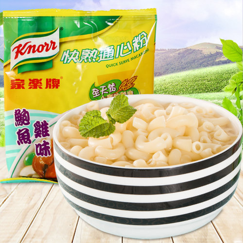 香港进口knorr家乐牌方便速食快熟通心粉（鲍鱼鸡味）80g非油炸-封面