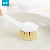 茶花 Кухня длинная ручка для мытья горшка Короткая ручка может заменить посуду стальной стальной шарик, чистя кисть для домашней чашки для домашней чашки