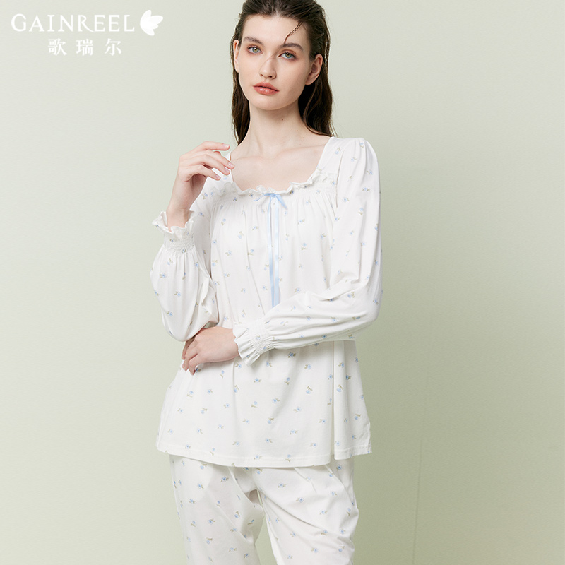 歌瑞尔清新碎花棉质睡衣