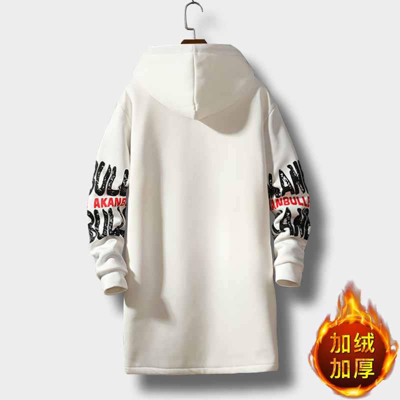 秋冬男士大码加绒加厚大衣连帽外套中长款风衣男QT2026-F08-P80,男装风衣,星座1512