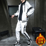 2021秋冬装新款加绒休闲运动男套装卫衣运动裤钱塘2026-2019-P68，男装套装，星座1512