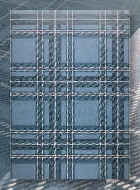 蓝色系英伦格纹简约艺术包书纸书皮礼物包装纸书皮衣手工背景衬纸