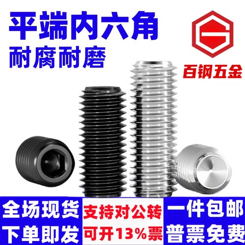 12.9级平端内六角紧定螺丝