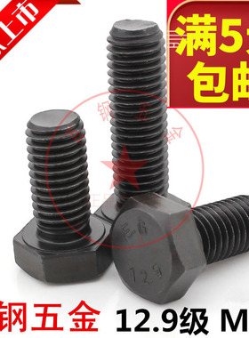 12.9级全牙外六角螺丝 全螺纹螺栓M24*60x80x100x120x150x200x300