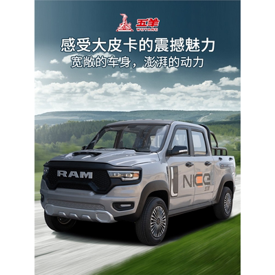 五羊新能源电动汽车四轮坦途皮卡拉货车家用电瓶车新款载货车老人