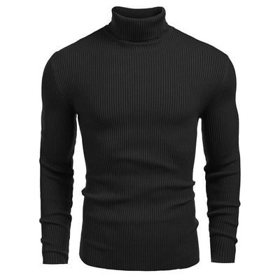 2025外贸男装针织衫高领毛衣秋冬欧美长袖套头毛线衫men sweater