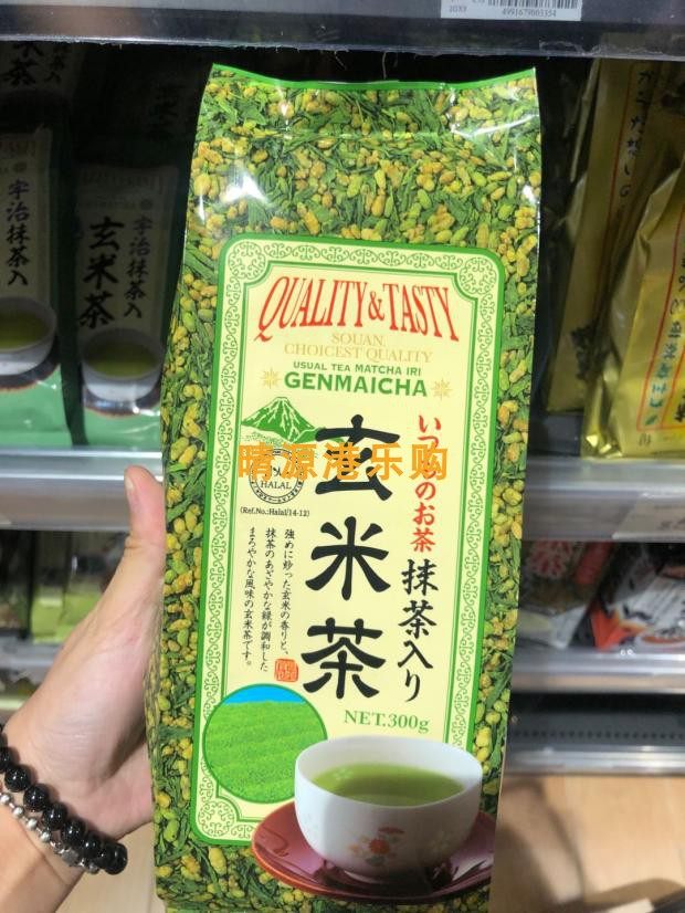 香港代购 日本EDO特别抹茶入玄米茶 300g 袋装