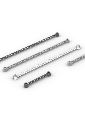 小颗粒积木MOC零件60169配件 92338链锁围栏铁链条锁链拼插装玩具