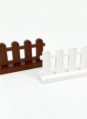 国产小颗粒积木 兼容33303零配件 别墅1x4x2篱笆 栅栏栏杆 5个