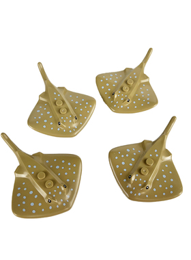 国产MOC兼容30370城镇系列深海探索拼砌包含潜水员人仔魔鬼魟鱼珊