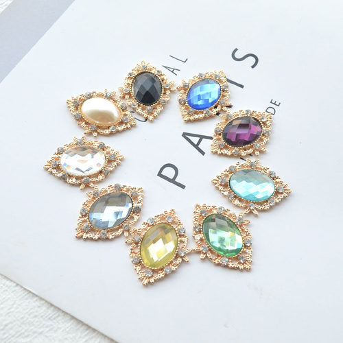 平底玻璃钻扣饰品配件发饰材料