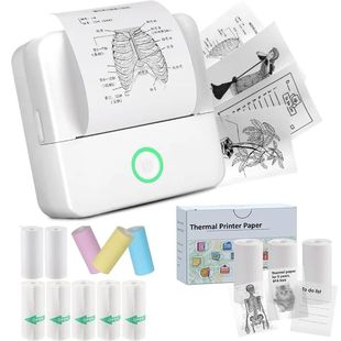 Mini Sticker Printer,Inkless Thermal Printer, Pocket Bluetoo
