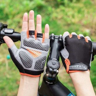 Men Cycling Bicycle Gloves Half Finger Gym Gloves Women Mitt