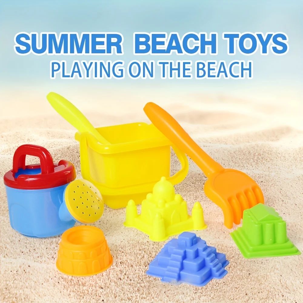 Children's beach toys 8 sets of beach toys, including sand b