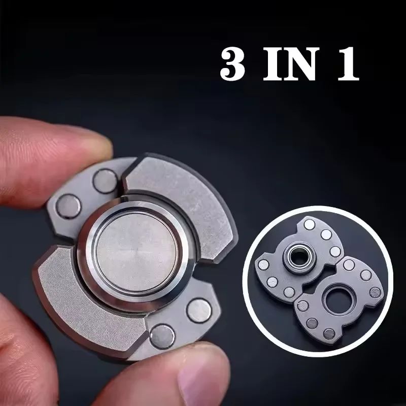 Metal Magnetic Slider Transform Hand Spinner Push Card Mini