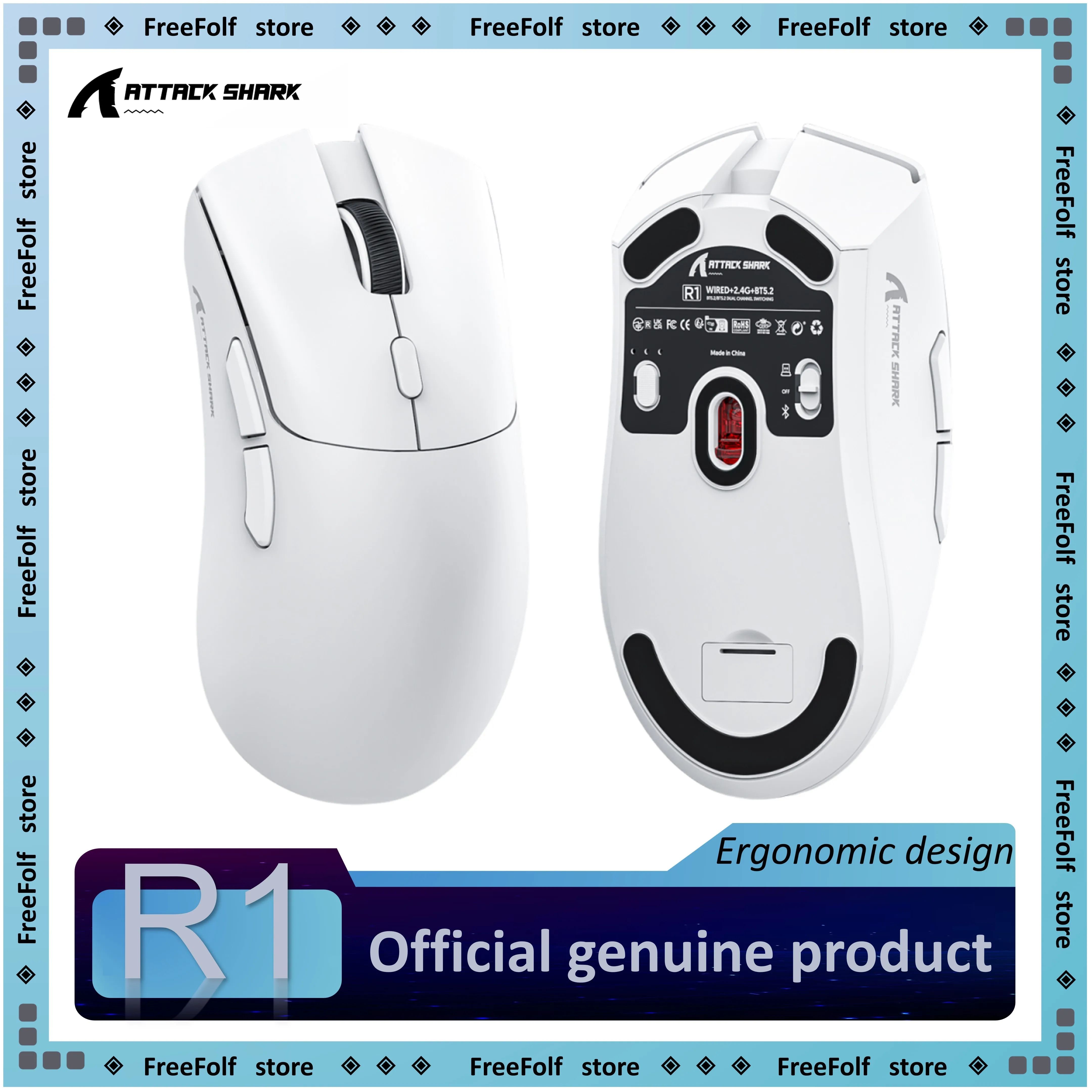 Attack Shark R1 Gaming Mouse Cost-Effective, Lightweight, Er