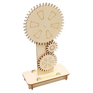 Wooden Gear Wheel Principle Kids Science Toy STEM Technology