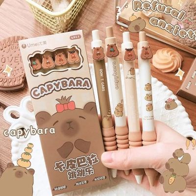 Creative Kawaii Capybara Gel Pen Cartoon 0.5mm Erasable Pen
