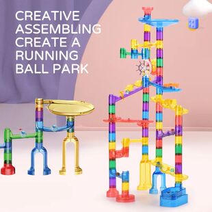 Marble Running Suit Children's Maze Building Block Puzzle As