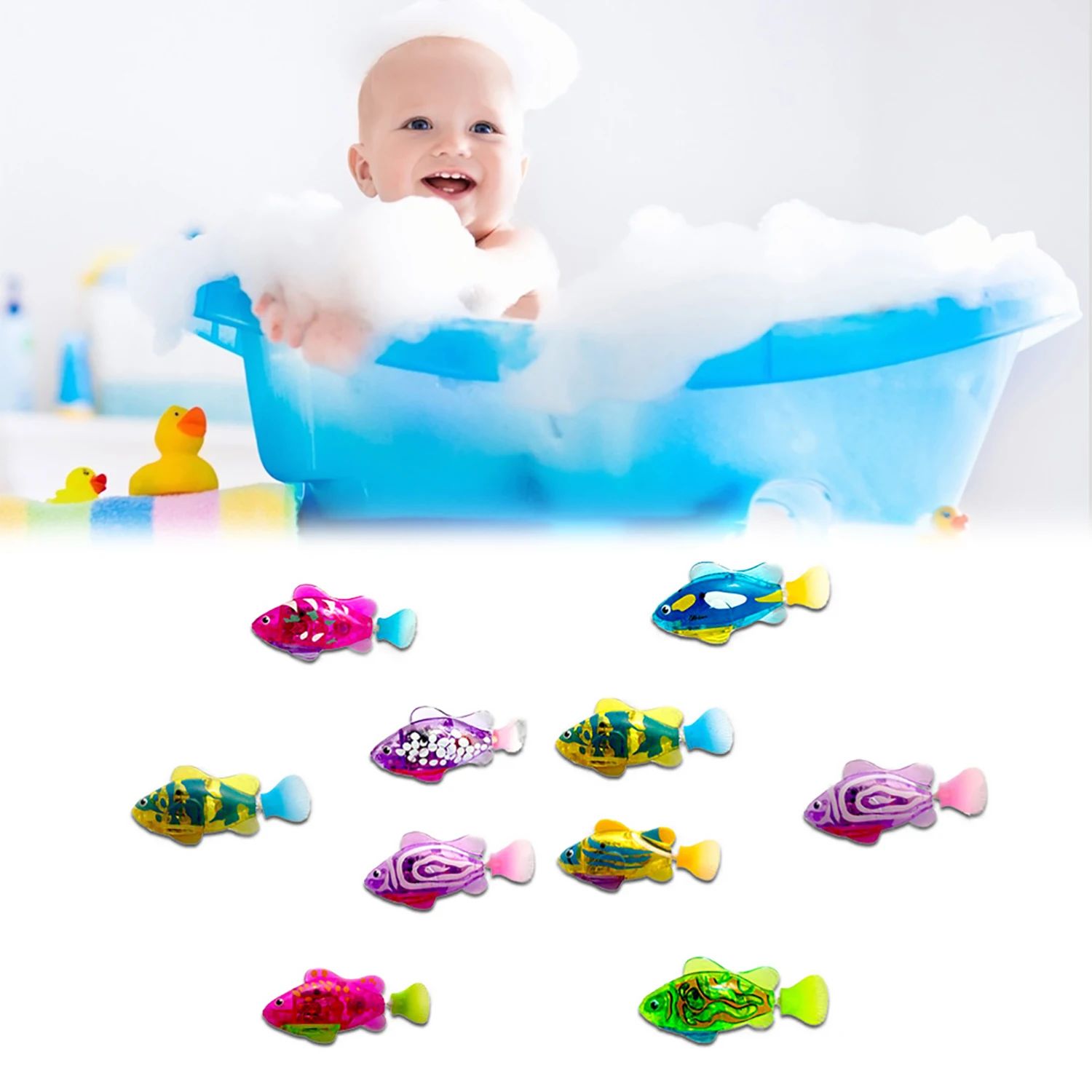 Electric Fish Toys, Electronic Animal Pets Bath Fish Toy, Ba