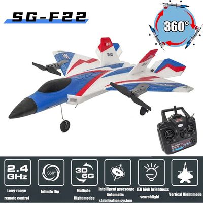 RC Plane F22 Stunts Plane 2.4G Radio Control Glider Remote C