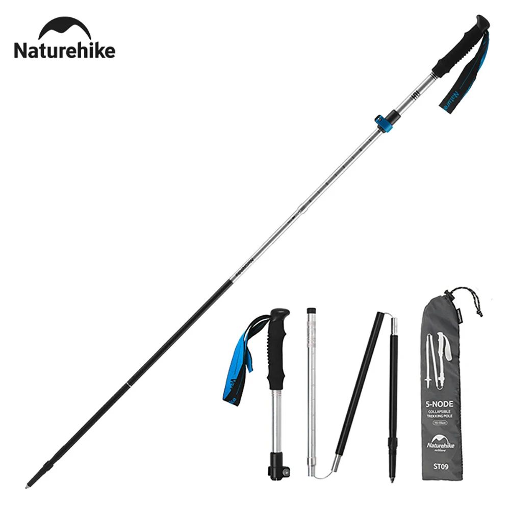 rekking Poles Ultralight Folding 1Pcs Walking Cane Portable