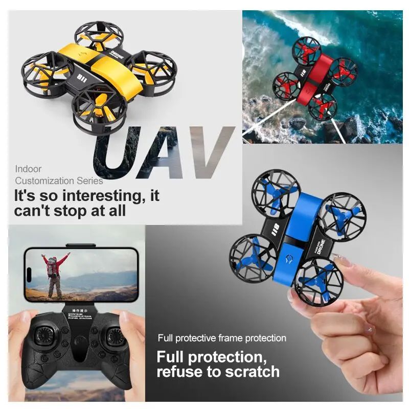 Professional Mini Drone 811 4K HD aerial camera WiFi FPV lig