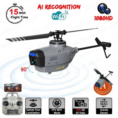 C127AI C127 C128 RC Helicopter 2.4G Remote Control 1080P Cam