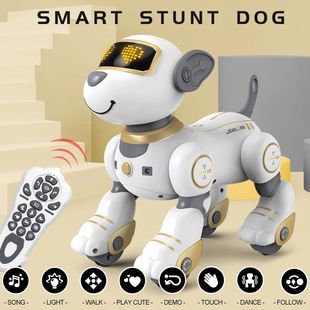 Funny RC Robot Electronic Dog Stunt Dog Voice Command Progra