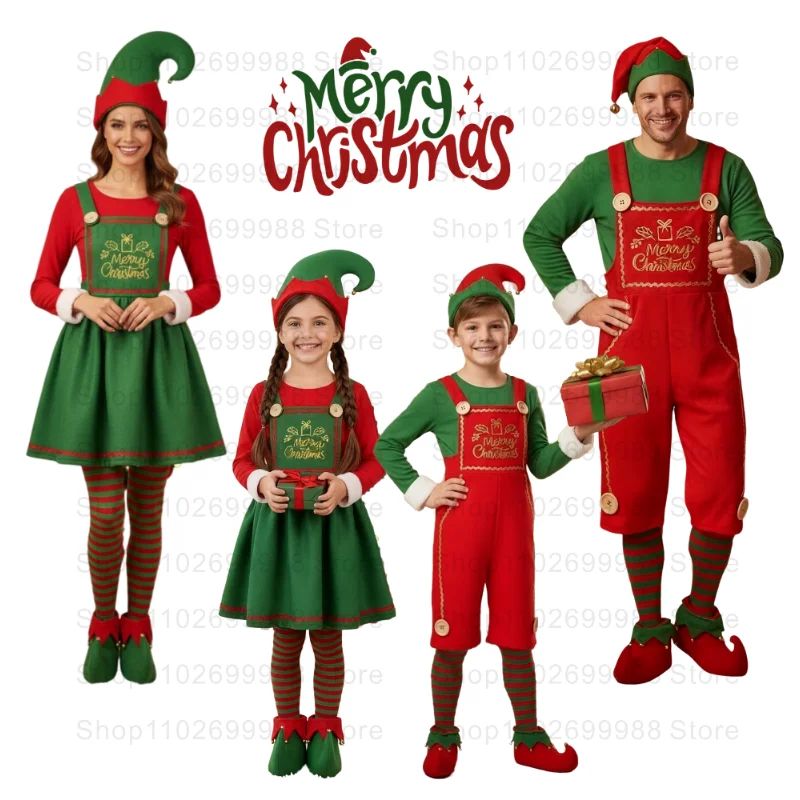 2025 Christmas Party cosplay Costume for Adult Boy Girl Holi