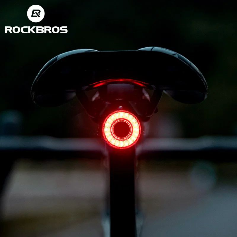ROBROS Smart Bike Tail Light Bicycle Rear Lights IPX6 Waterp