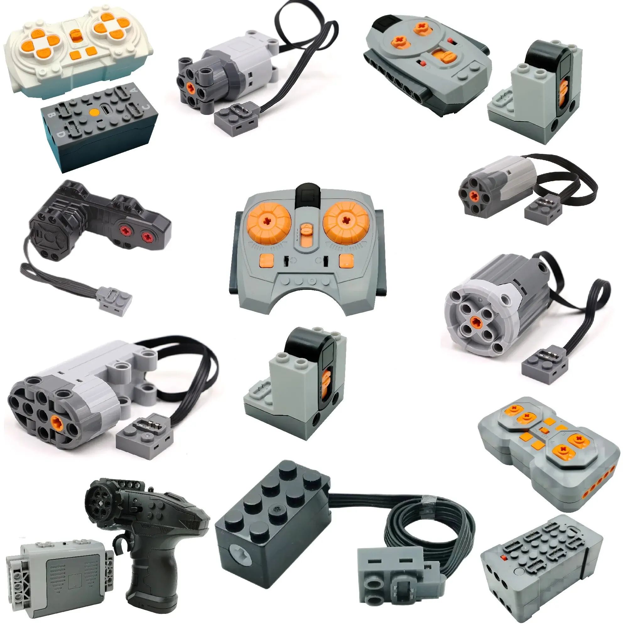 Technical Electronic Building Block MOC Refit Accessories Mi