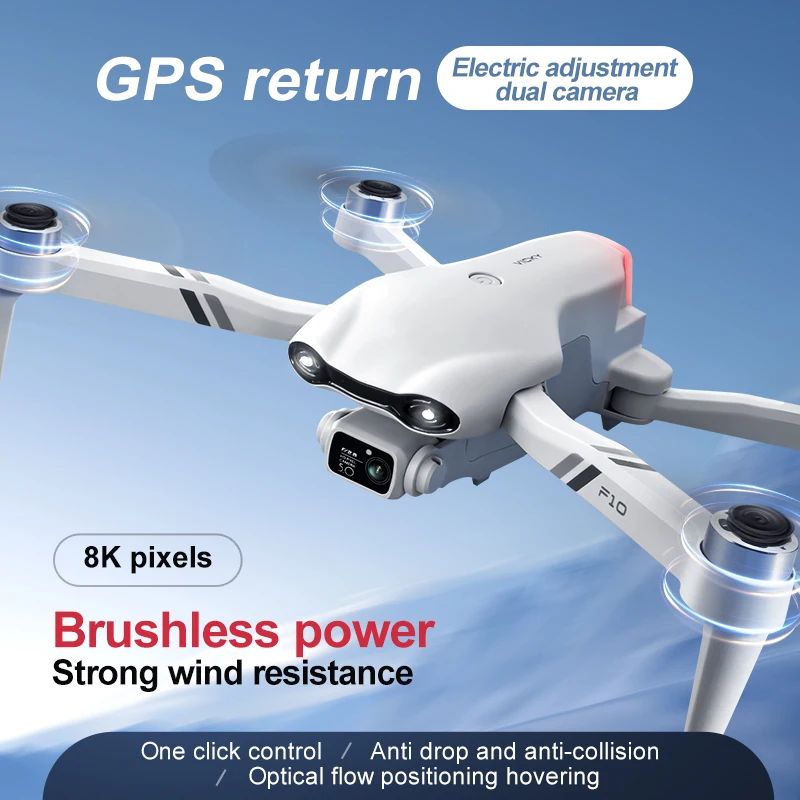 4DRC New F10 8K GPS Drone 4K HD Dual Camera Wifi FPV Drones